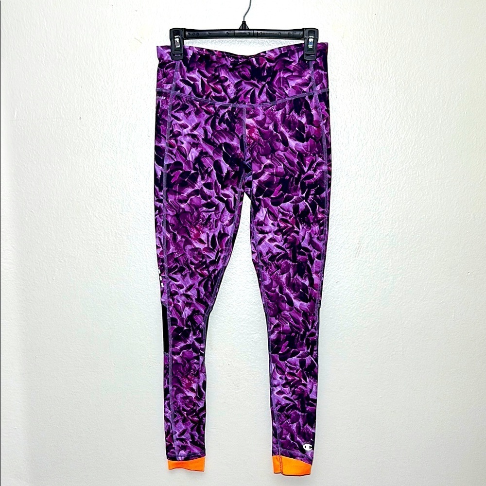 Champion Purple and Orange Leggings for Active Wear